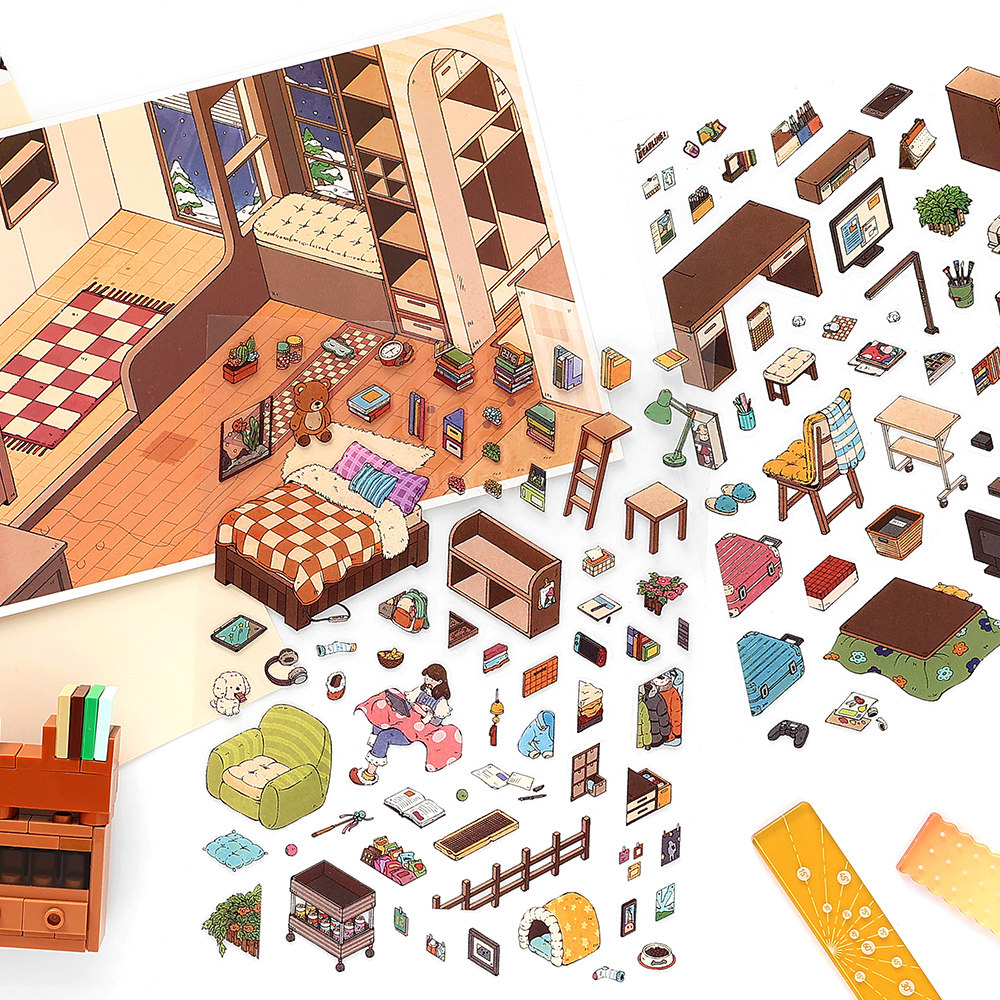 Infeel me我的小屋15.0立体造景贴纸微缩小屋手工diy解压贴画,淘宝优惠券,粉丝福利购,淘宝优惠卷