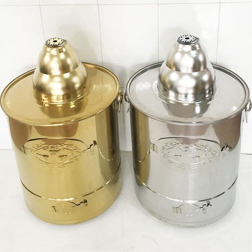 包邮大号不锈钢烧宝桶烧纸钱桶器炉化金纸桶元宝焚化炉聚宝桶用品 - 图1