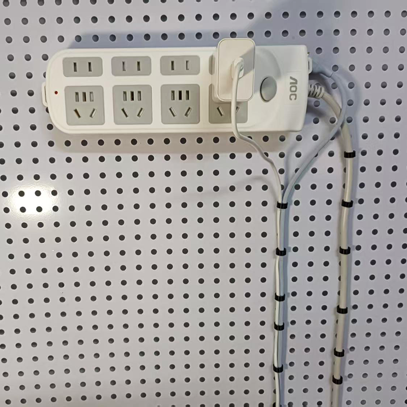 圆孔洞洞板配件数据线电源线走线神器卡扣固定器充电线理线夹,淘宝优惠券,粉丝福利购,淘宝优惠卷