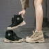 Martin boot nữ 2019 mới mùa thu thoáng khí hoang dã dày đáy tăng Anh gió ngắn ủng đơn khởi động subnet đỏ - Giày ống boot cổ ngắn Giày ống