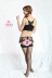 Garter Set Ren Sexy Stockings Stockings Sexy Slings Quần lót kích thước lớn Cám dỗ - Nịt Tất