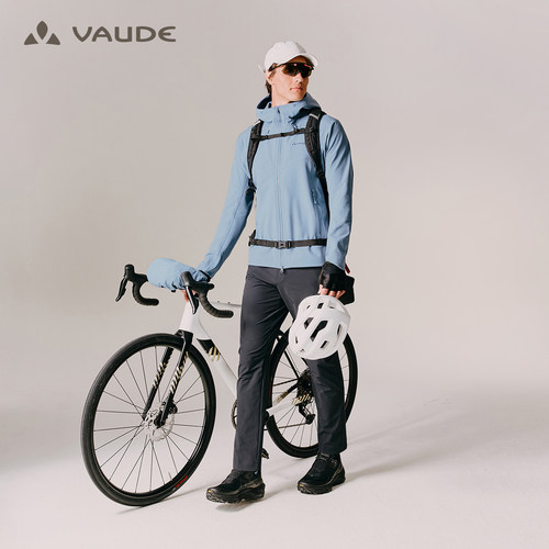 【中空保暖纱】VAUDE巍德博登PLUS加绒软壳衣户外防风防泼外套男 - 图2