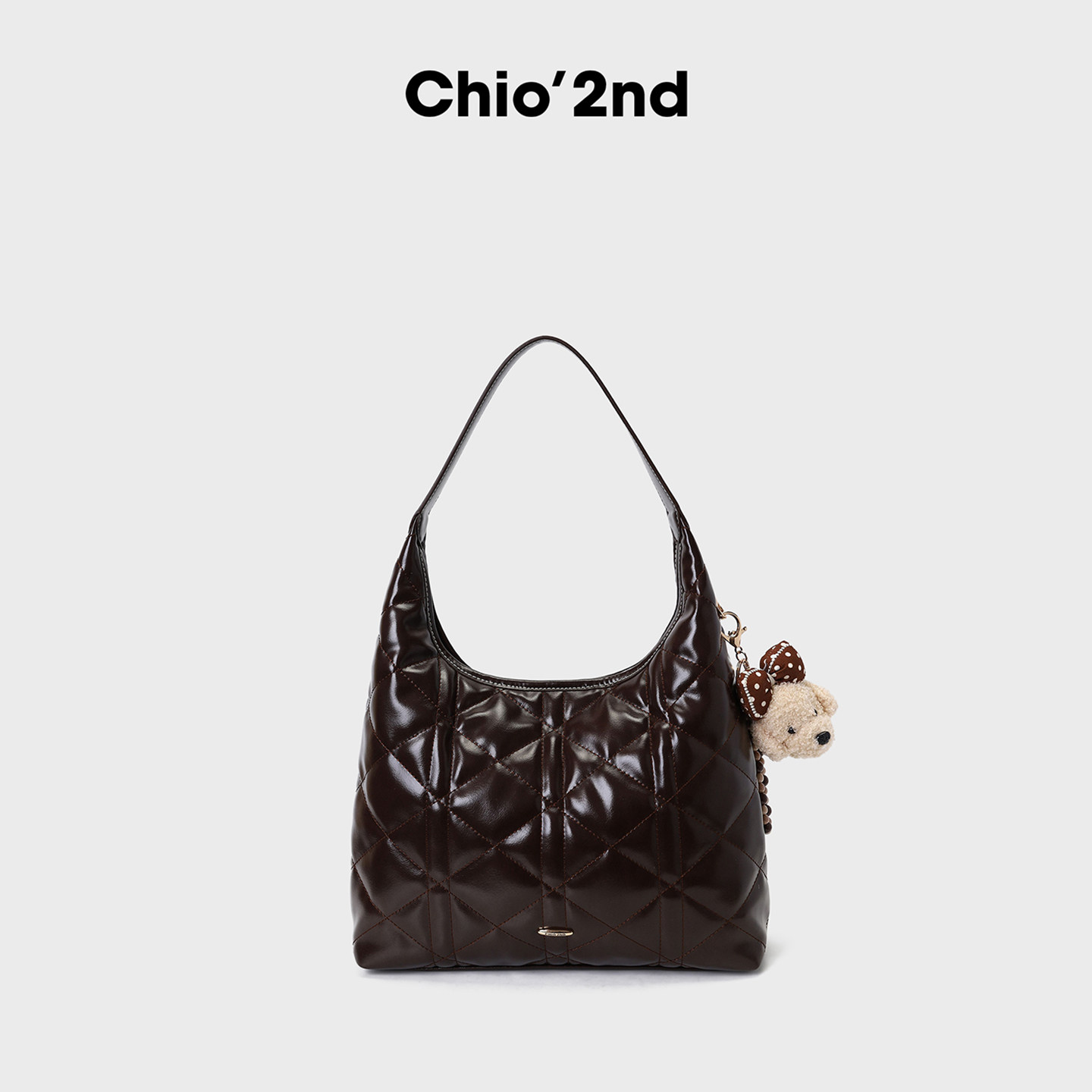 南风Chio2nd 旺角霓虹托特包包女士菱格hobo手提包通勤单肩腋下包,淘宝优惠券,粉丝福利购,淘宝优惠卷