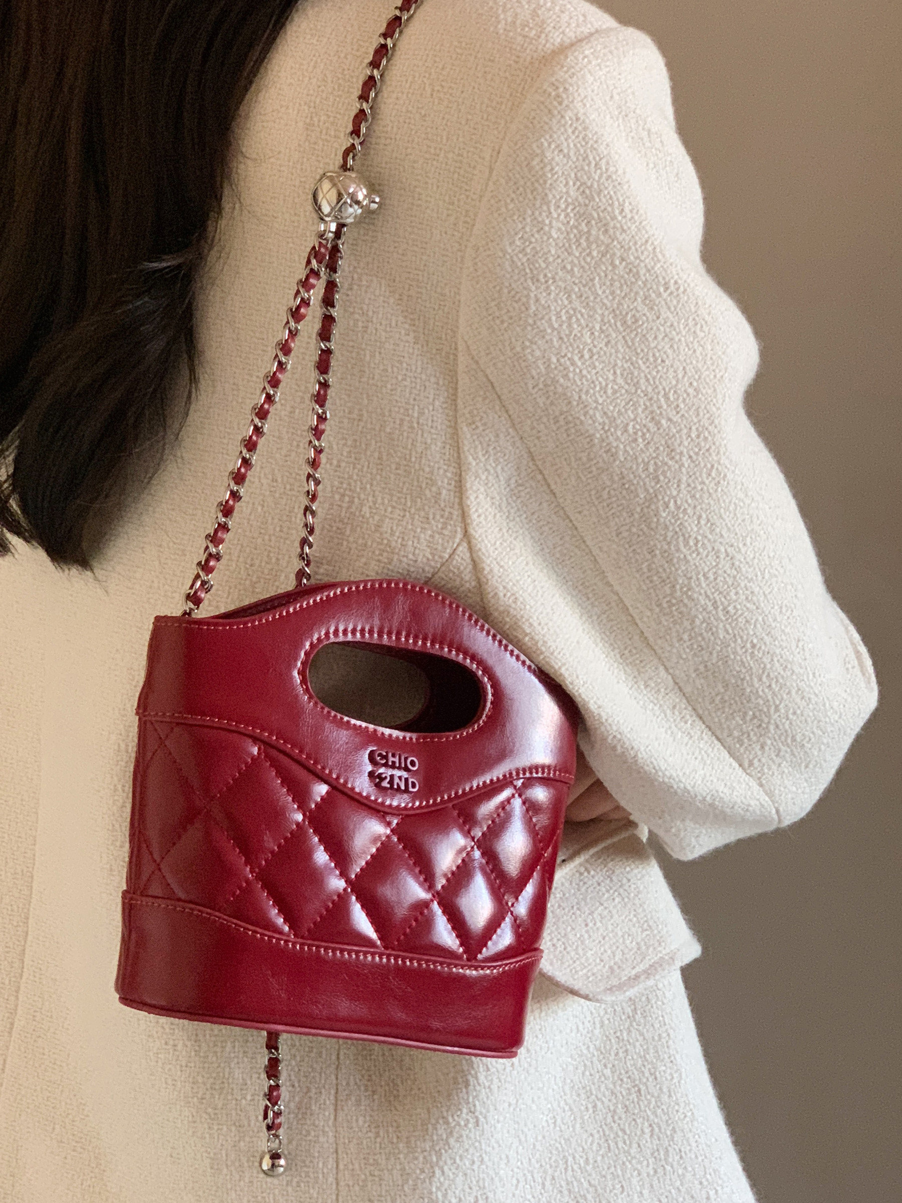 南风Chio2nd 华尔街角手提小托特包包女2026新款链条包单肩斜挎包,淘宝优惠券,粉丝福利购,淘宝优惠卷