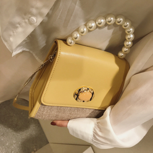 夏季时尚珍珠手提链条小非遗包