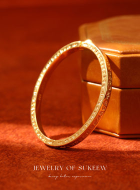 SUKEEW/酥可 「星雨」气质镶边吉言手镯轻奢时尚精致百搭个性手环