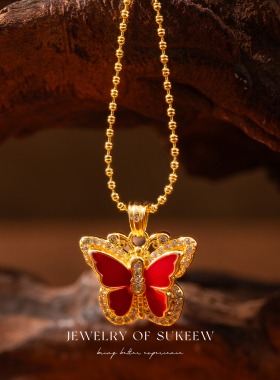 精致时尚百搭轻奢设计感蝴蝶项链