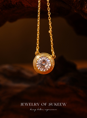 精致气质时尚泡泡超闪简约项链女