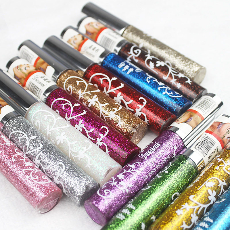 舞台妆彩妆专用亮片闪粉眼影液体眼线亮晶晶超闪学生演出儿童彩妆