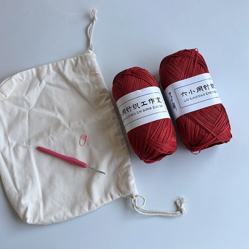 不是成品!六小闹一线连繁花包材料包,需要自己自己钩织 - 图2