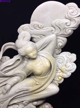 四川绿冻芙蓉原石寿山蓝星LW14手工精品老青田封门水泥石雕摆件