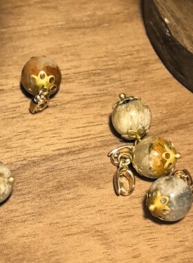 925银镀24K金多功能项链+锆石/珍珠/水晶吊坠（1+3）项链吊坠套装