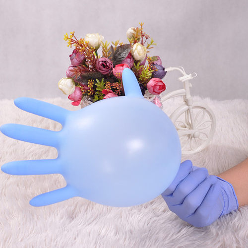 食品级一次性丁晴加厚高弹无粉防护乳胶PVC餐饮烘培丁腈橡胶手套 - 图2