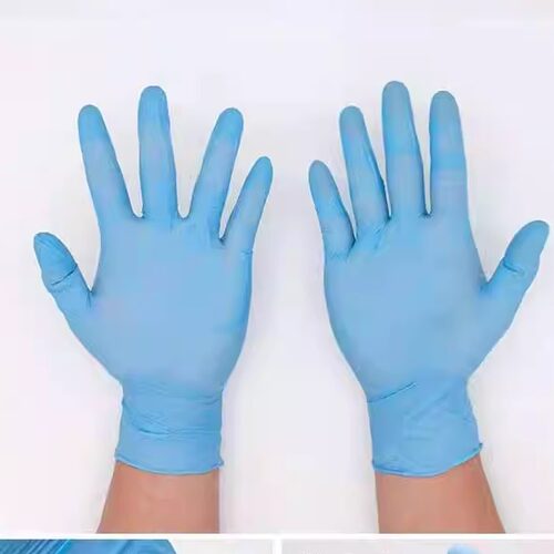 食品级一次性丁晴加厚高弹无粉防护乳胶PVC餐饮烘培丁腈橡胶手套 - 图1