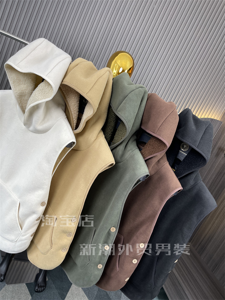 400克摇粒绒！叠搭款！内里加绒！日单~秋冬男士连帽保暖马甲外套,淘宝优惠券,粉丝福利购,淘宝优惠卷