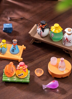 微景观创意桂花酒桃花酿仿真食玩