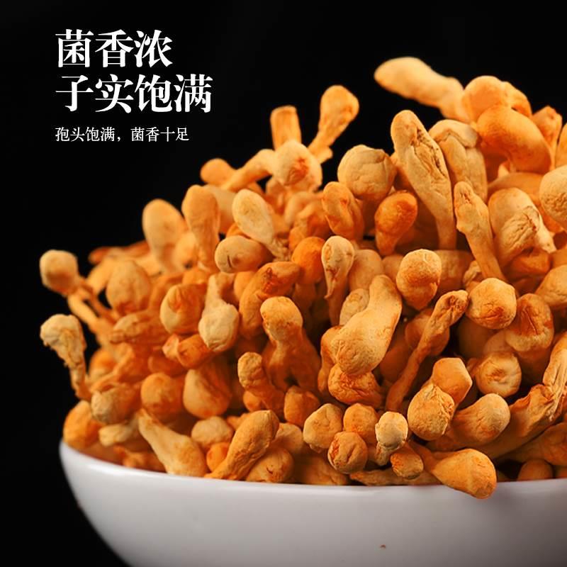 虫草花官方旗舰店干货250g金蛹虫草菇干汤料包炖鸡汤从丛草花商用 - 图0