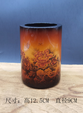 重庆山神漆器手工笔筒天然生漆