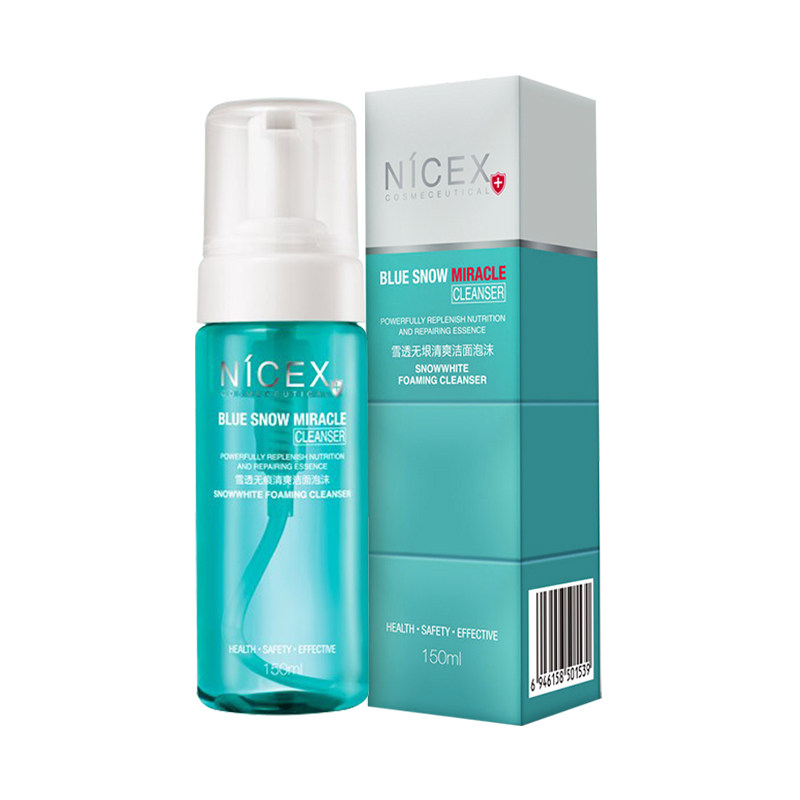 nicex雪透无垠清爽洁面泡沫洗面奶 南雪广州洁面