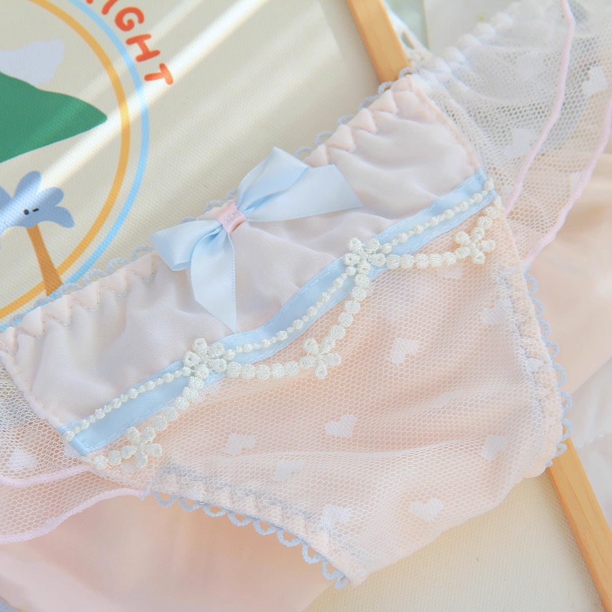 软妹限定！夏天甜美日系水溶花边冰丝低腰仙女内裤洛丽塔可爱少女,淘宝优惠券,粉丝福利购,淘宝优惠卷