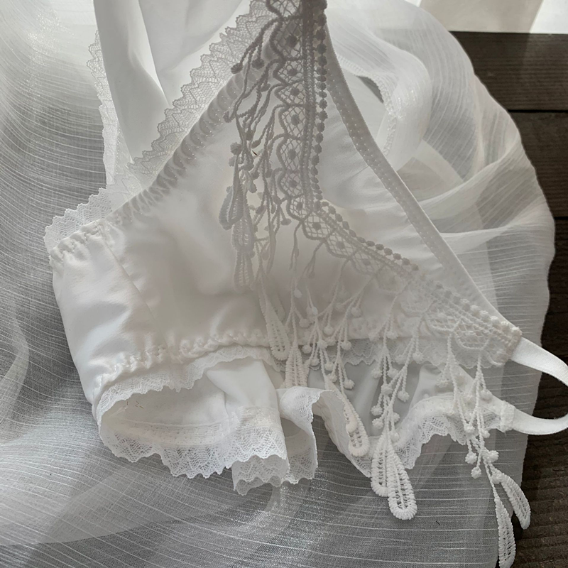 法式流苏灵动小心机性感冰丝低腰棉裆女内裤纯欲透气白色小仙女薄,淘宝优惠券,粉丝福利购,淘宝优惠卷