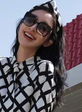 张俪同款BVLGARI墨镜女新款蝶形大框板材BV8225BF宝格丽太阳眼镜