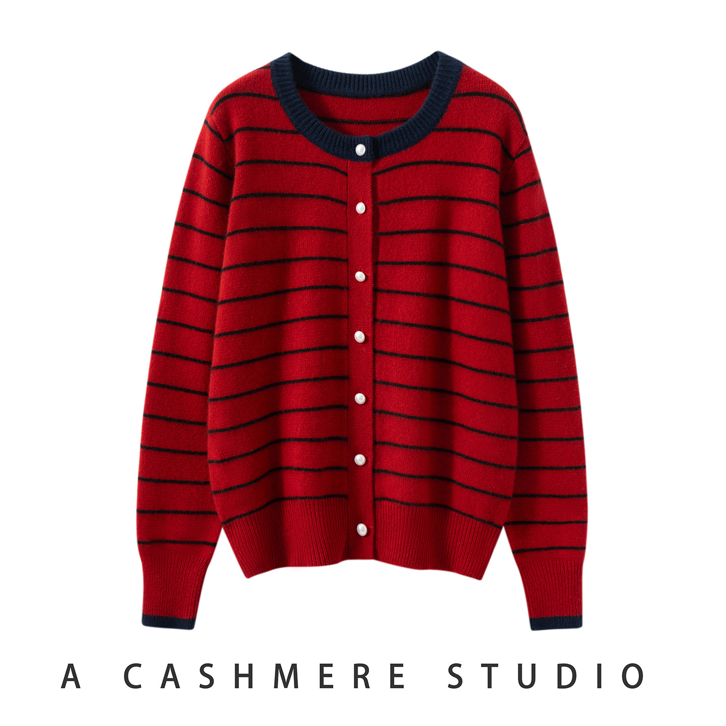 恒源祥2026新款100%纯山羊绒衫圆领针织开衫宽松百搭毛衣外套加厚,淘宝优惠券,粉丝福利购,淘宝优惠卷