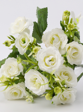 高档仿真花假花花束小把玫瑰花
