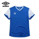 Umbro, летняя футбольная футболка для школьников и студентов для тренировок, короткий рукав, V-образный вырез, из полиэстера