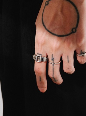 siderealmade锁链戒指