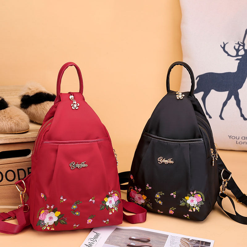 女2020新款帆布民族风迷你双肩包 艾果果箱包双肩背包