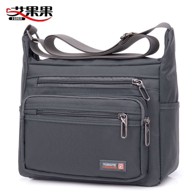 休闲男包2021新款防水尼龙斜挎包 艾果果箱包男士包袋