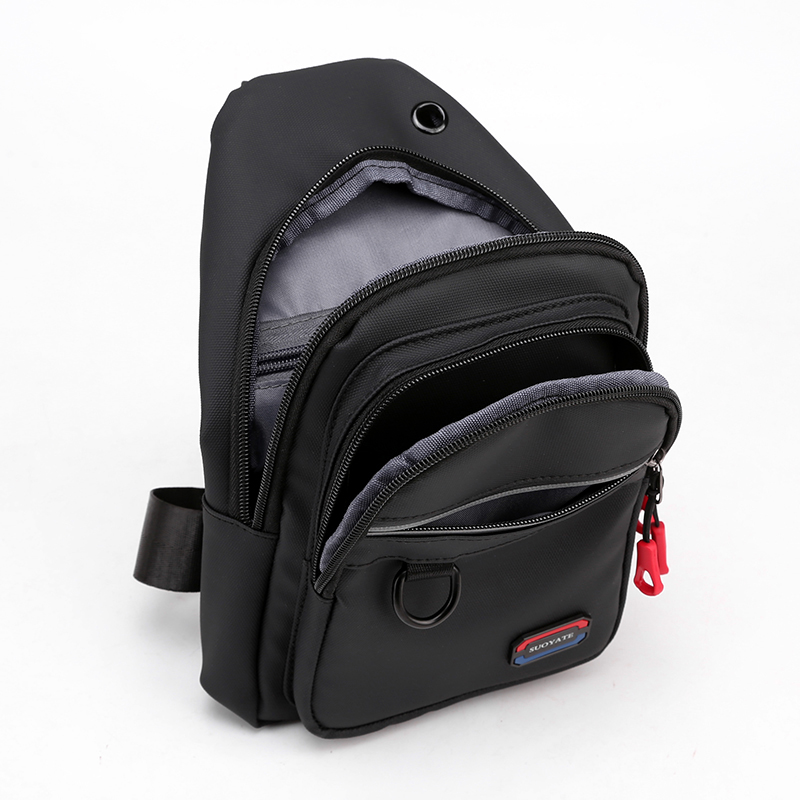 商务胸包帆布休闲运动牛津布斜挎包 艾果果箱包男士包袋