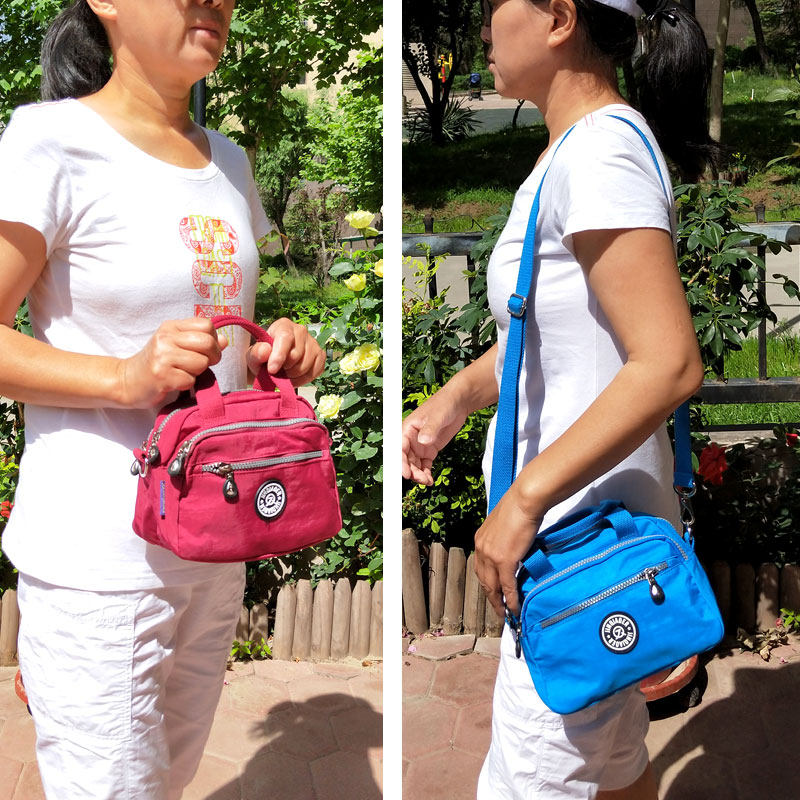 中年妈妈包2023新款牛津布女斜挎包 艾果果箱包女士包袋