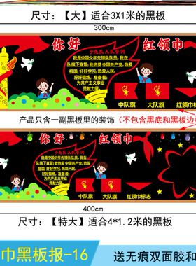 红色主题黑板报装饰一二三四五年级立体宣传文化六知六会黑板报