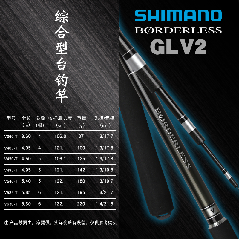 SHIMANO禧玛诺博大师BORDERLESS GLV2/GLL/GLK/GLR/GLN/GLW台钓竿-图0