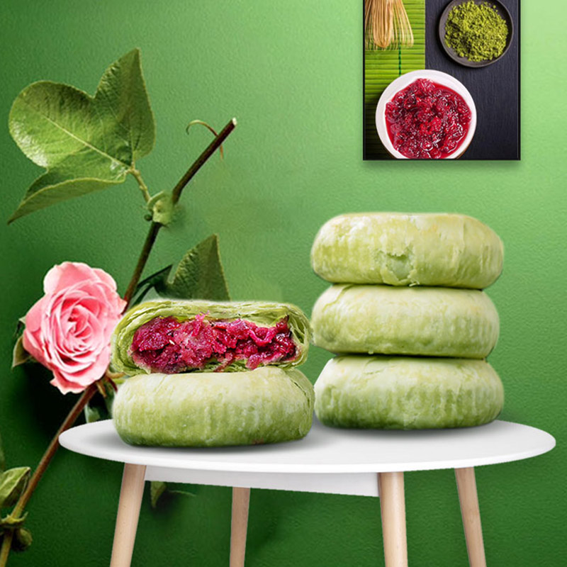 滇园鲜花饼10枚礼盒装云南特产正宗玫瑰花饼荞麦紫薯糕点零食小吃