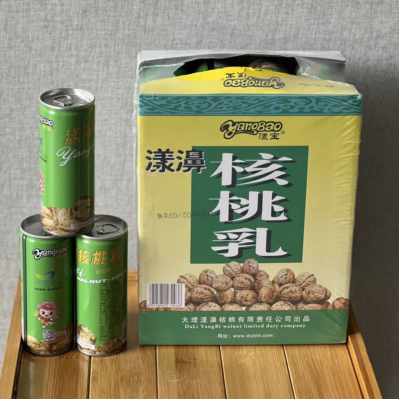 漾宝漾濞核桃乳240ml*12罐装云南特产大理漾濞核桃乳植物蛋白饮料 - 图3