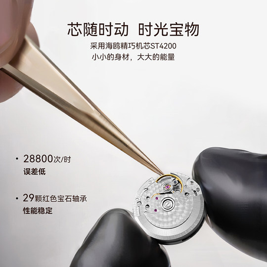 海鸥手表复古小玲珑腕表女款机械表女士女表1046L送女友新年礼物