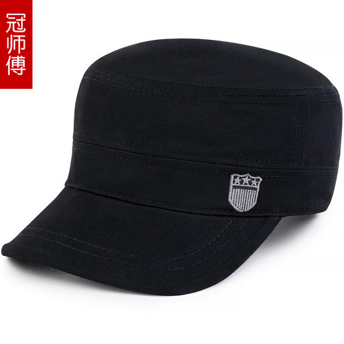 男士帽子春秋户外运动韩版潮平顶帽冬天时尚休闲太阳帽冠师傅 - 图0