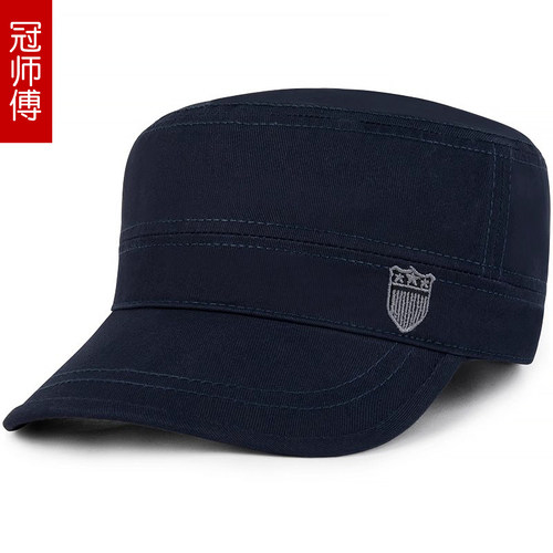 男士帽子春秋户外运动韩版潮平顶帽冬天时尚休闲太阳帽冠师傅 - 图3