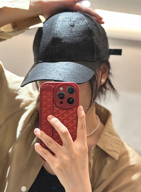香云纱真丝显脸小高级感棒球帽