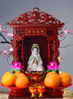 壁挂式供奉观音大士佛龛