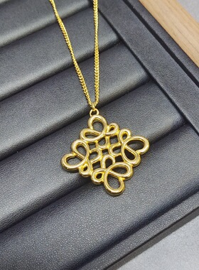 罗家金色项链简约配饰金属颈链锁骨链精致女款新款毛衣链小众气质