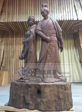 赵子龙人物渤言雕塑玻璃钢古代