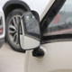 ເຫມາະສໍາລັບ Haibao Jindi caravan ສາມລໍ້ rearview mirror 530 ມີດສີດໍາສະທ້ອນໃຫ້ເຫັນຄວາມຄົມຊັດສູງ convex ພາກສະຫນາມຂະຫນາດໃຫຍ່ຂອງທັດສະນະທົ່ວໄປ