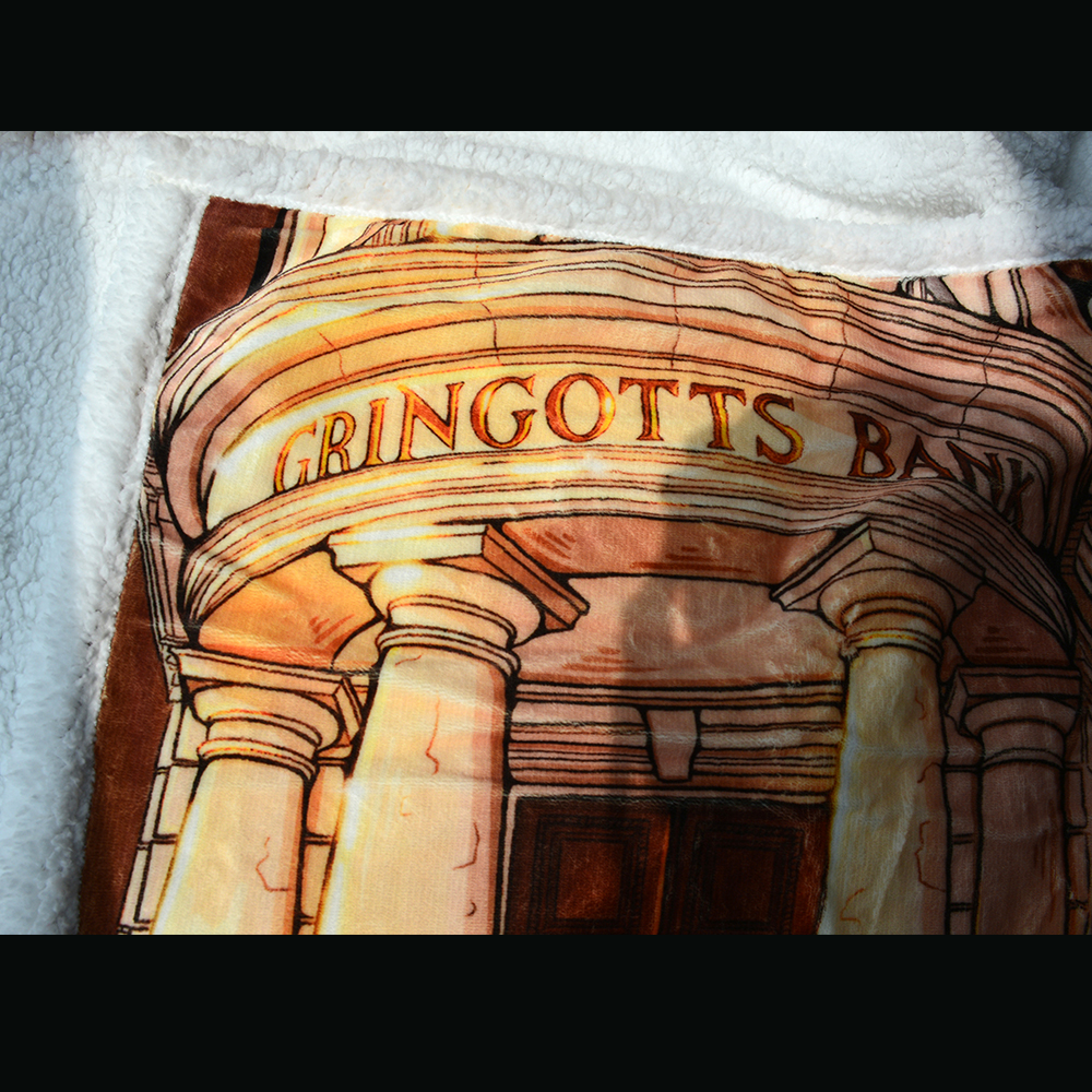 魔法插画毛毯双层羊羔绒午休毯沙发毯法兰绒空调毯挂毯小被子地垫