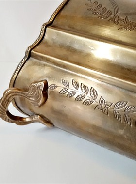 欧式风奢华印度进口黄铜冰桶酒具