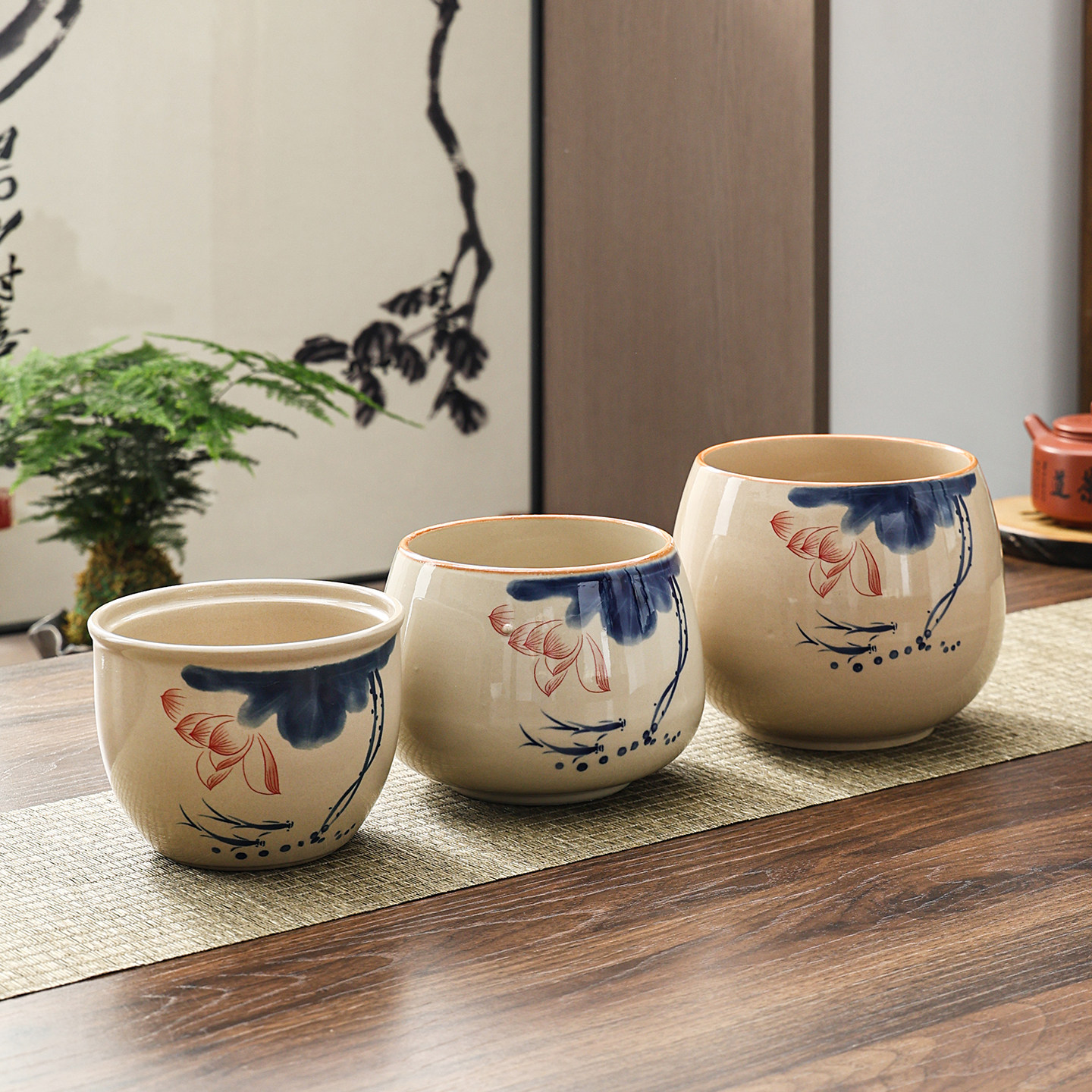 陶瓷茶渣缸茶水分离桌面茶台带过滤水盂废水桶烟灰缸茶具配件茶洗,淘宝优惠券,粉丝福利购,淘宝优惠卷