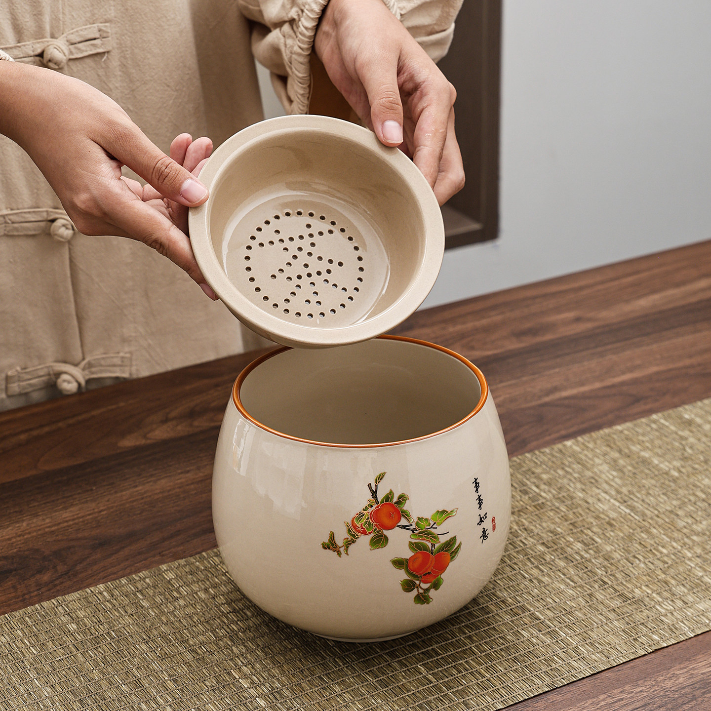 茶洗家用陶瓷茶渣缸大小号水盂建水废水桶功夫茶道配件茶水缸杯洗,淘宝优惠券,粉丝福利购,淘宝优惠卷